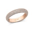 Pavé Ring Rose Gold 5 mm