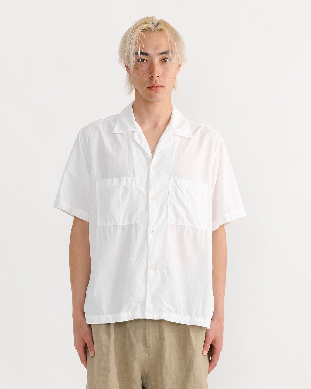 Acoustic Shirt in Crushed Cotton White