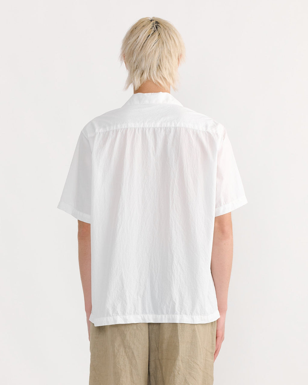 Acoustic Shirt in Crushed Cotton White