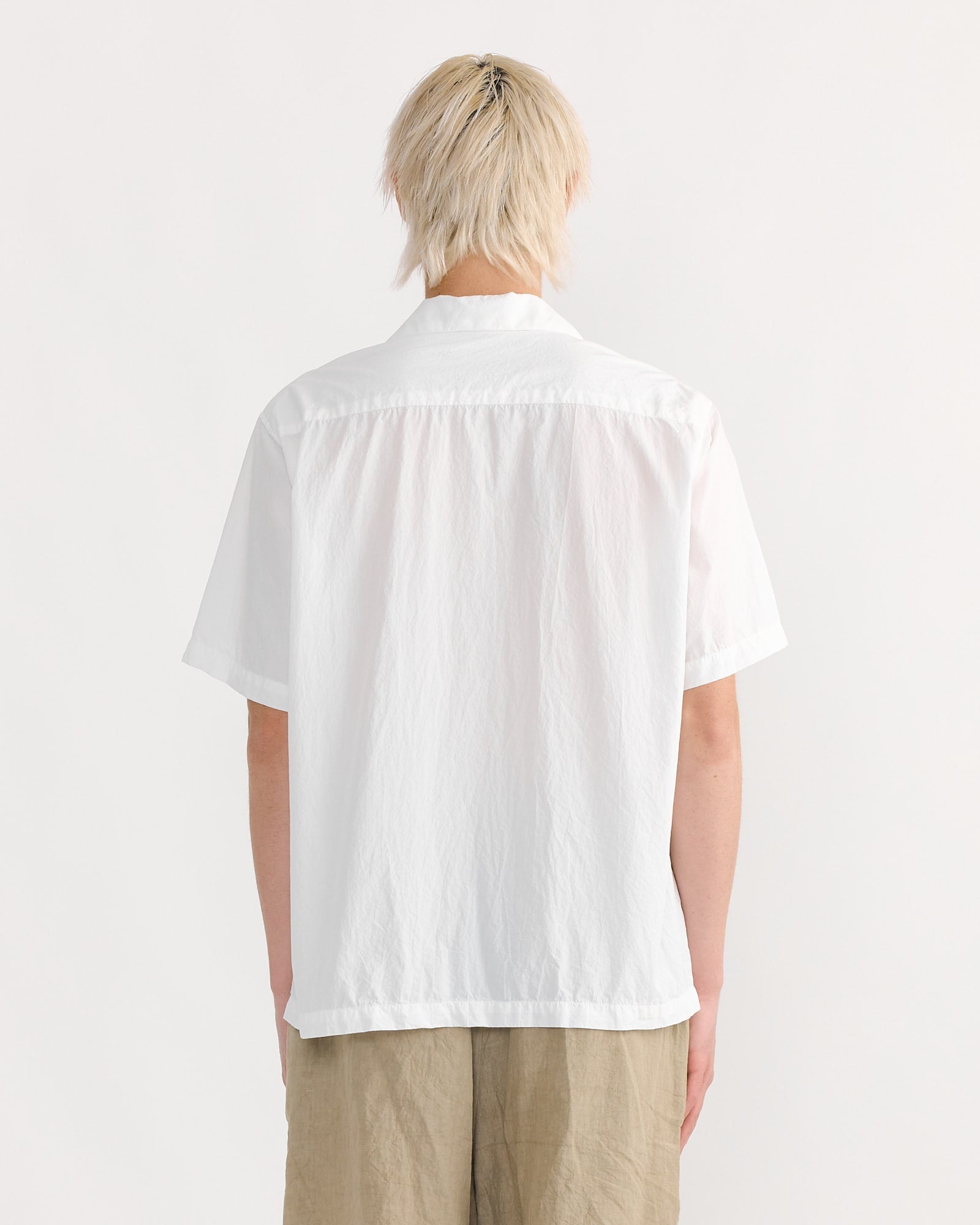 Acoustic Shirt in Crushed Cotton White