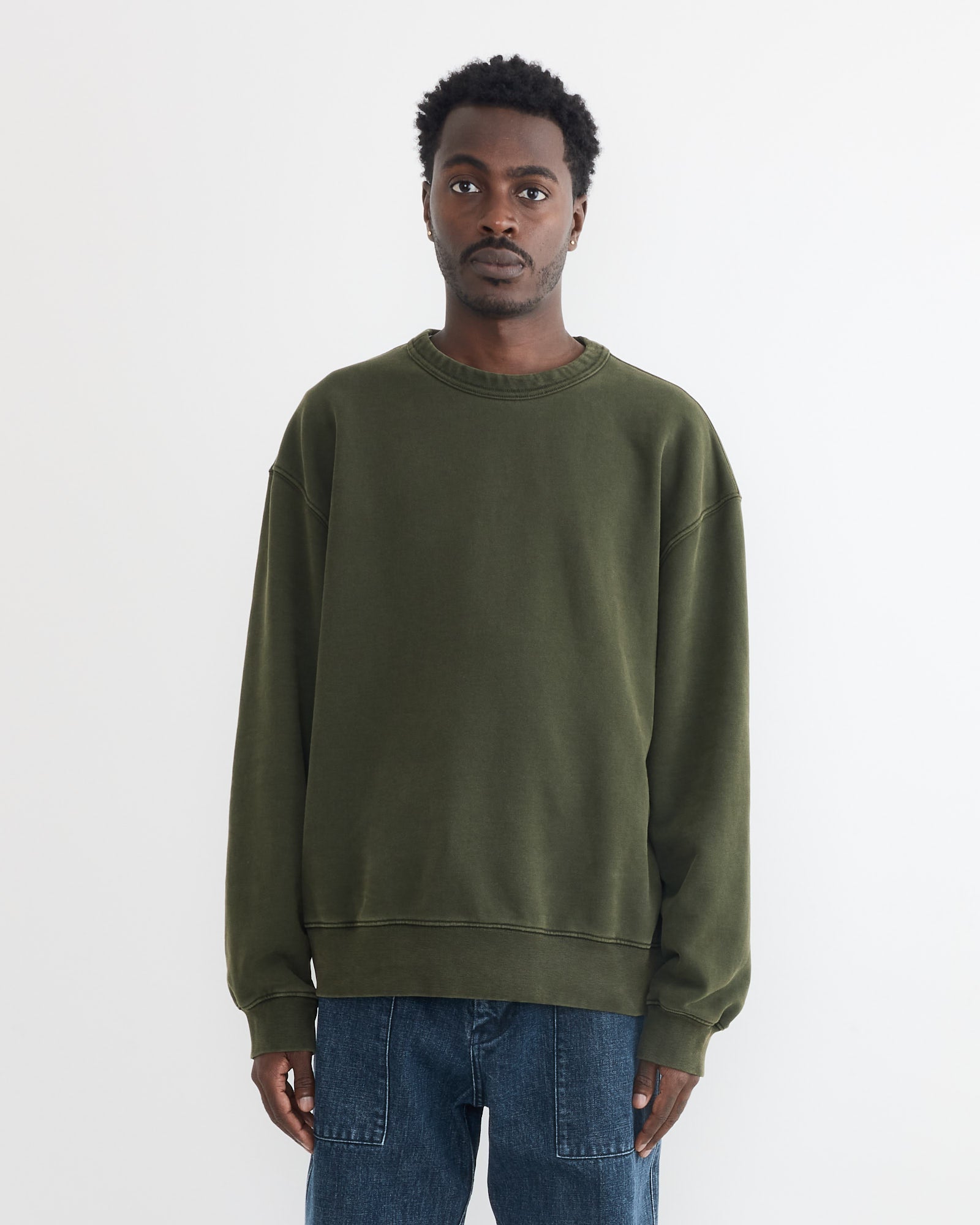Dolphy Crew in 22oz French Terry Green