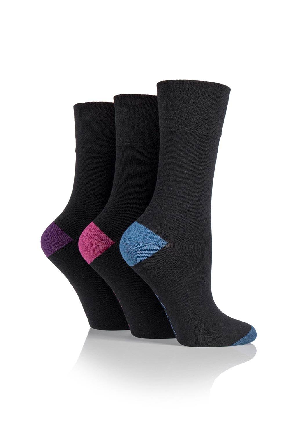 Women's Contrast Heel & Toe Crew Sock