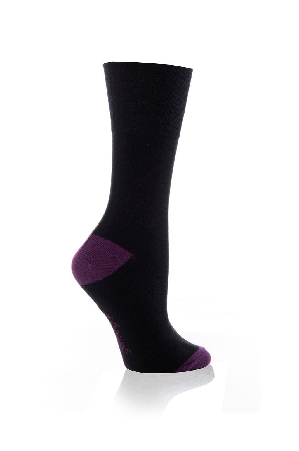 Women's Contrast Heel & Toe Crew Sock