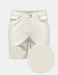 Cashmere Finish Stretch Twill Short - Soft White