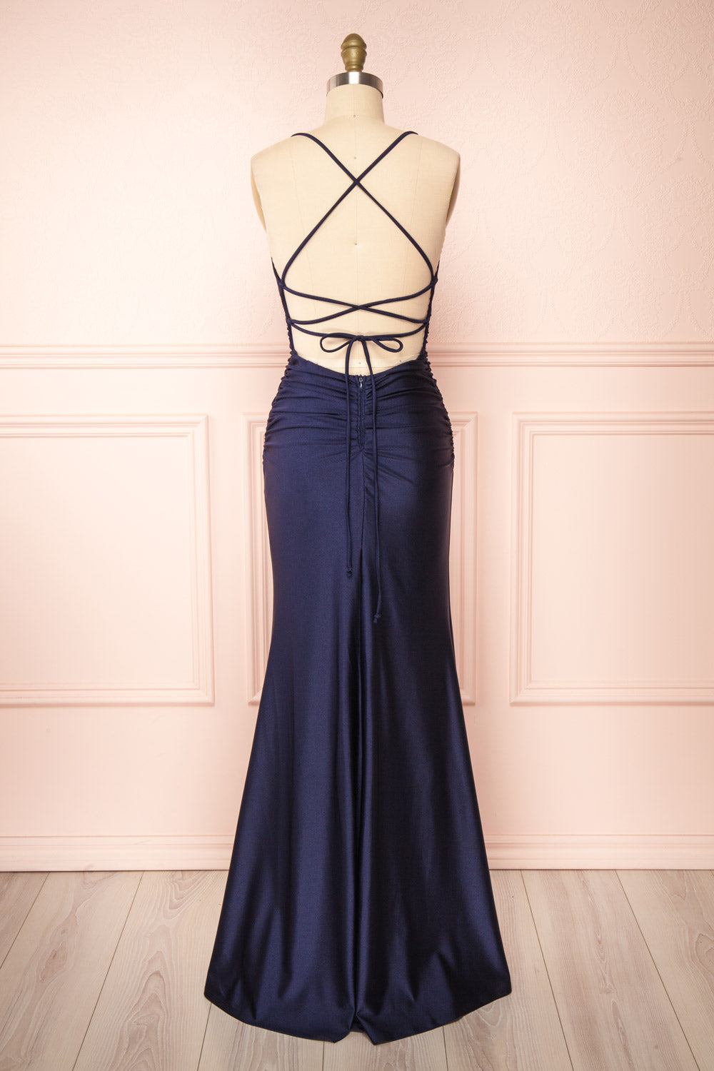 Sonia Navy | Mermaid Maxi Dress with Slit