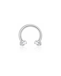 Sparkle Horseshoe Hoop Ring