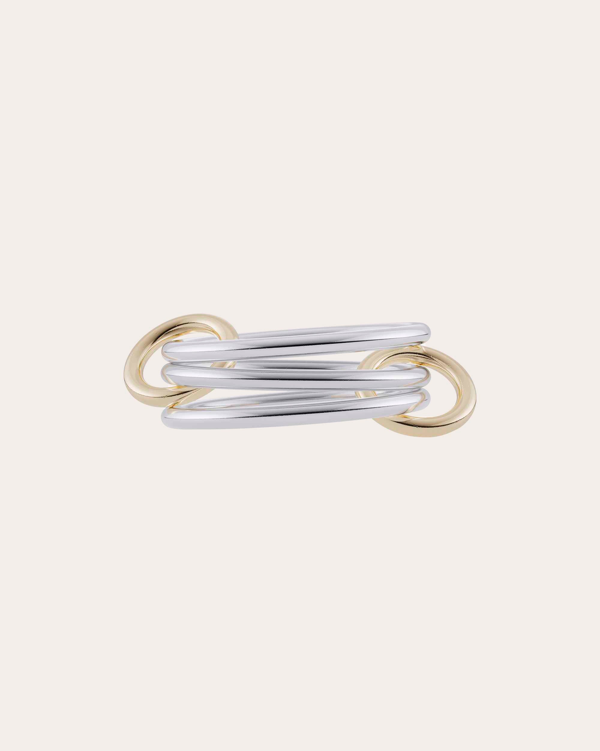 18k Gold Two-Tone Solarium Ring