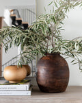 Aged Wood Vase