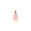 Rose Quartz Oval Rose Gold Charm