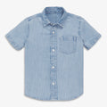 Kids short sleeve chambray button down