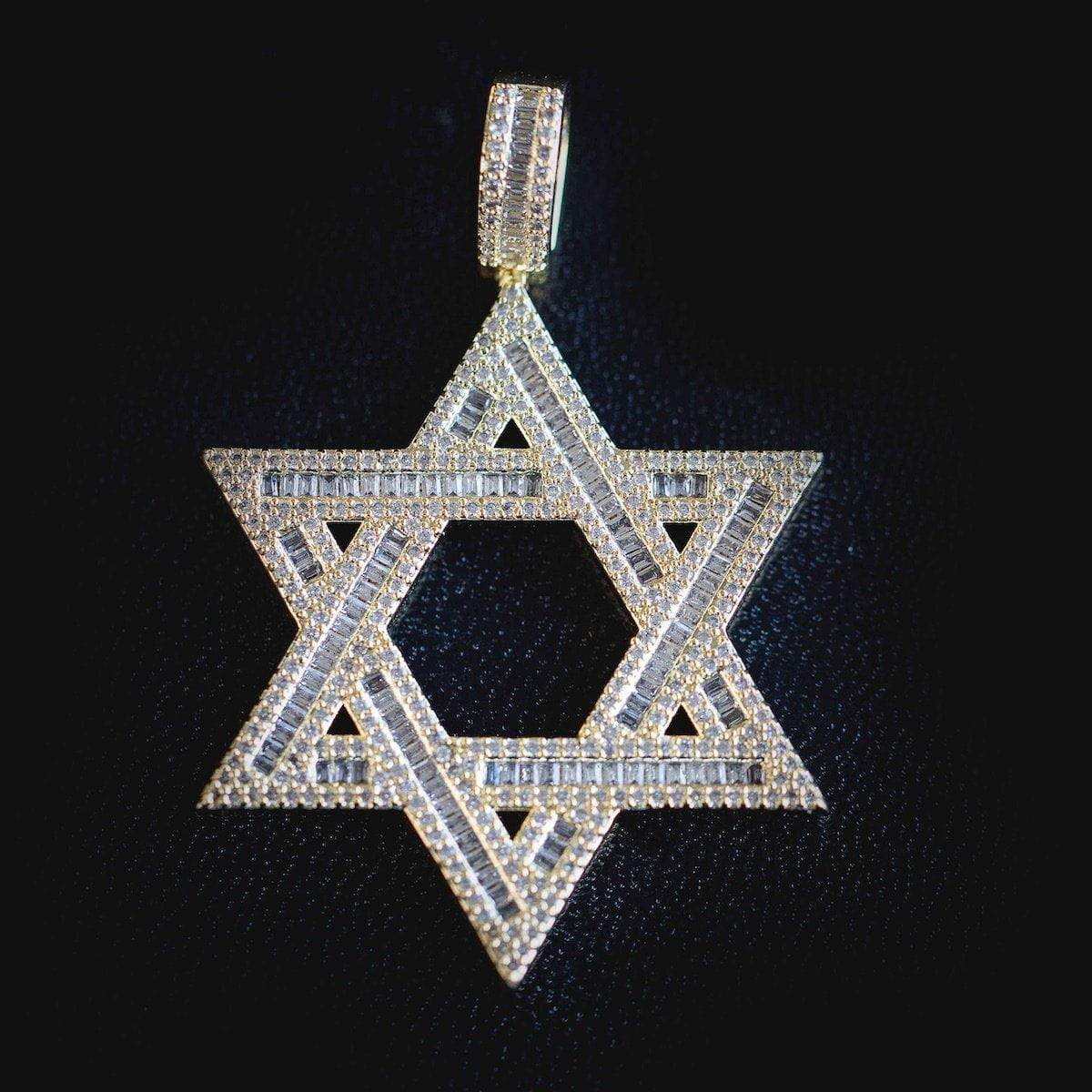 Star of David Pendant in Yellow Gold