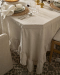 Catania Linen Ruffle Tablecloth