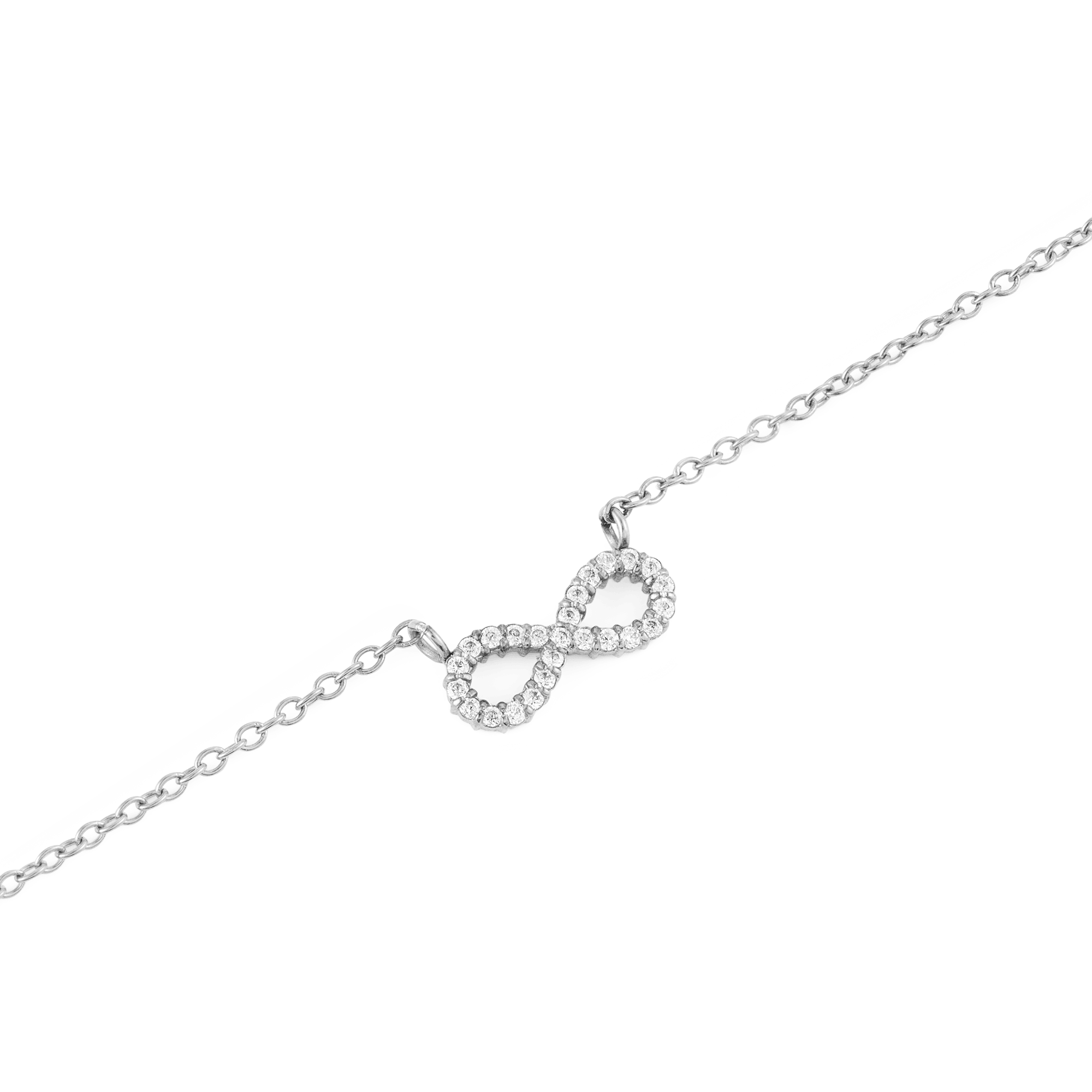 Mirelle Infinity Necklace Silver