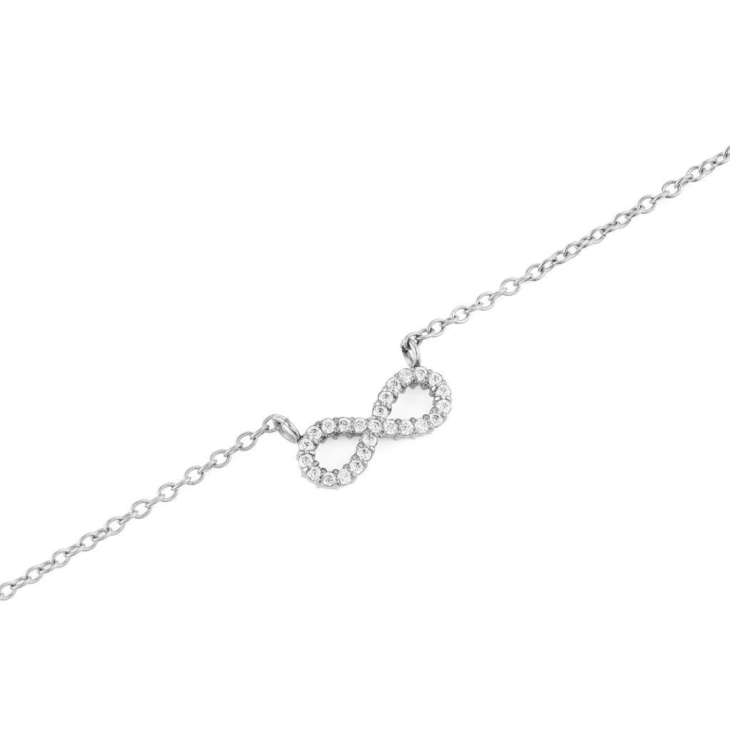 Mirelle Infinity Necklace Silver
