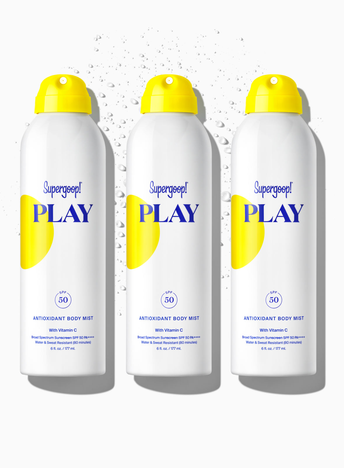 PLAY Antioxidant Body Mist SPF 50 with Vitamin C - 3 pack