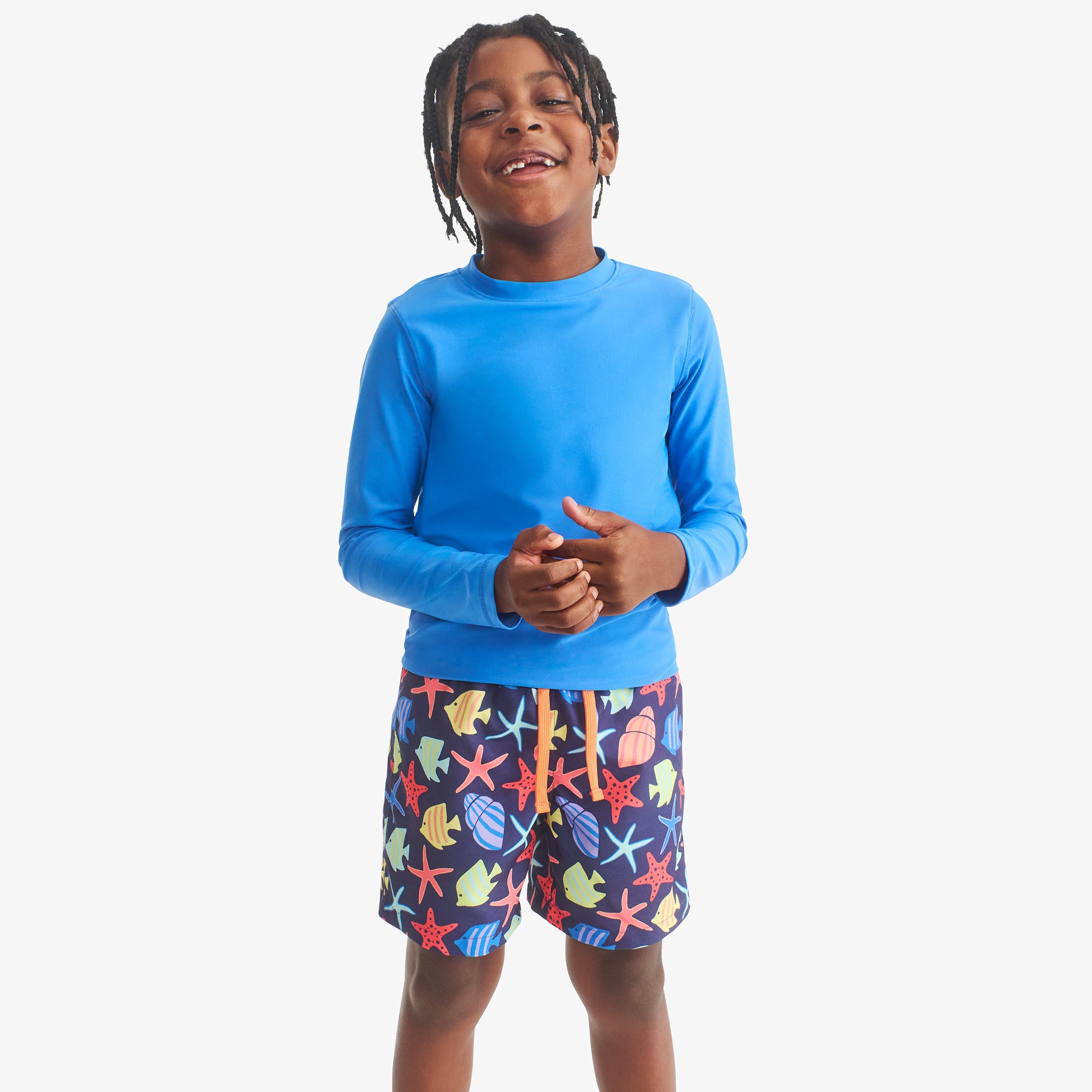 Kids swim trunk in under the sea