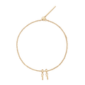 Number Gold Charm + Chain Bracelet G