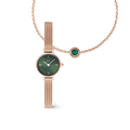 Petite Mini & Bracelet Charm Emerald Set