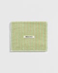 Terry Bath Towel in Light Moss Stripes