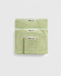 Terry Hand Towel in Light Moss Stripes
