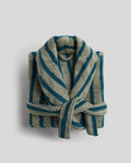 Terry Stripe Robe (Moss and Peacock)