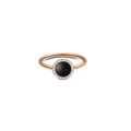 Audrey Ring Black Agathe Rose Gold