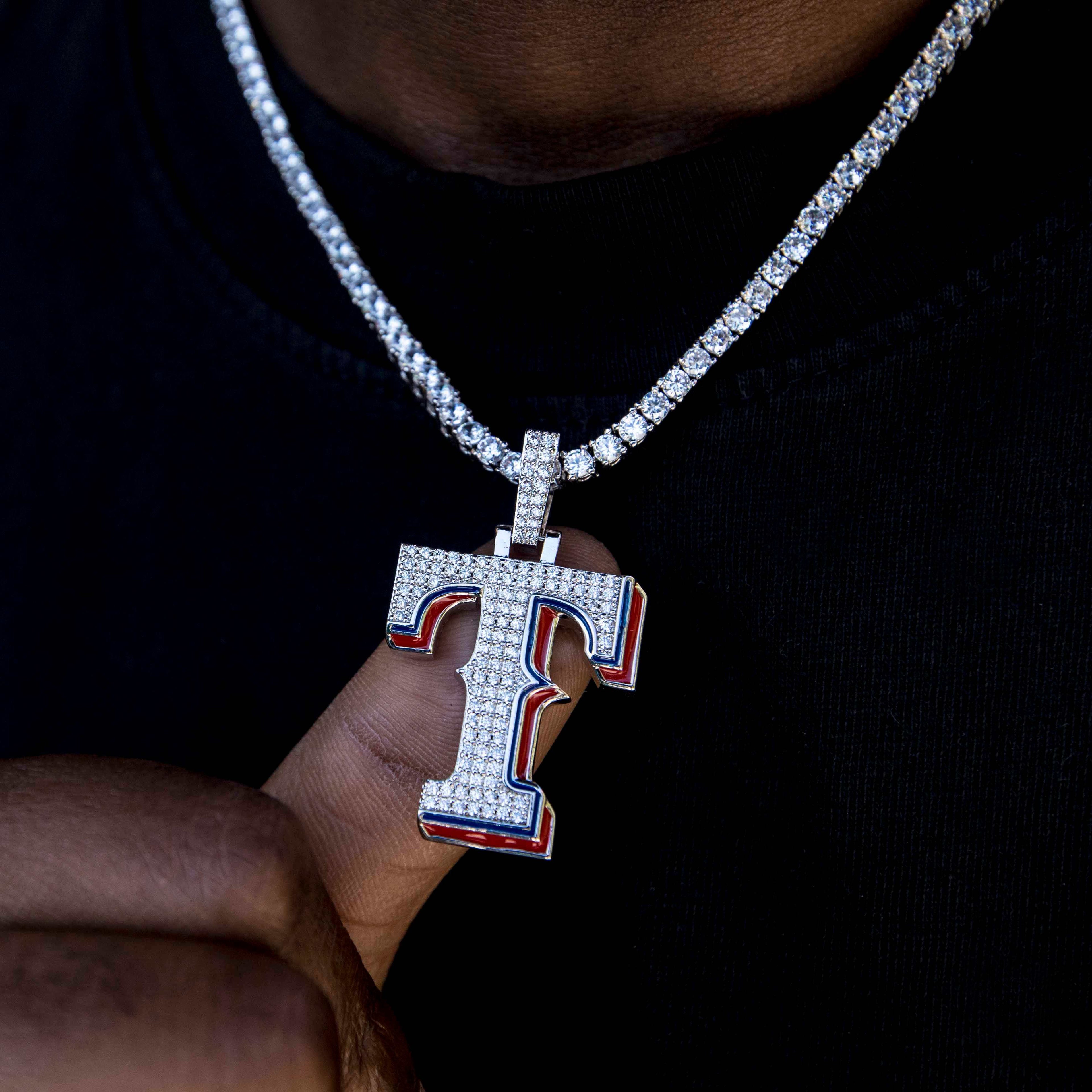 Texas Rangers Official MLB Logo Pendant