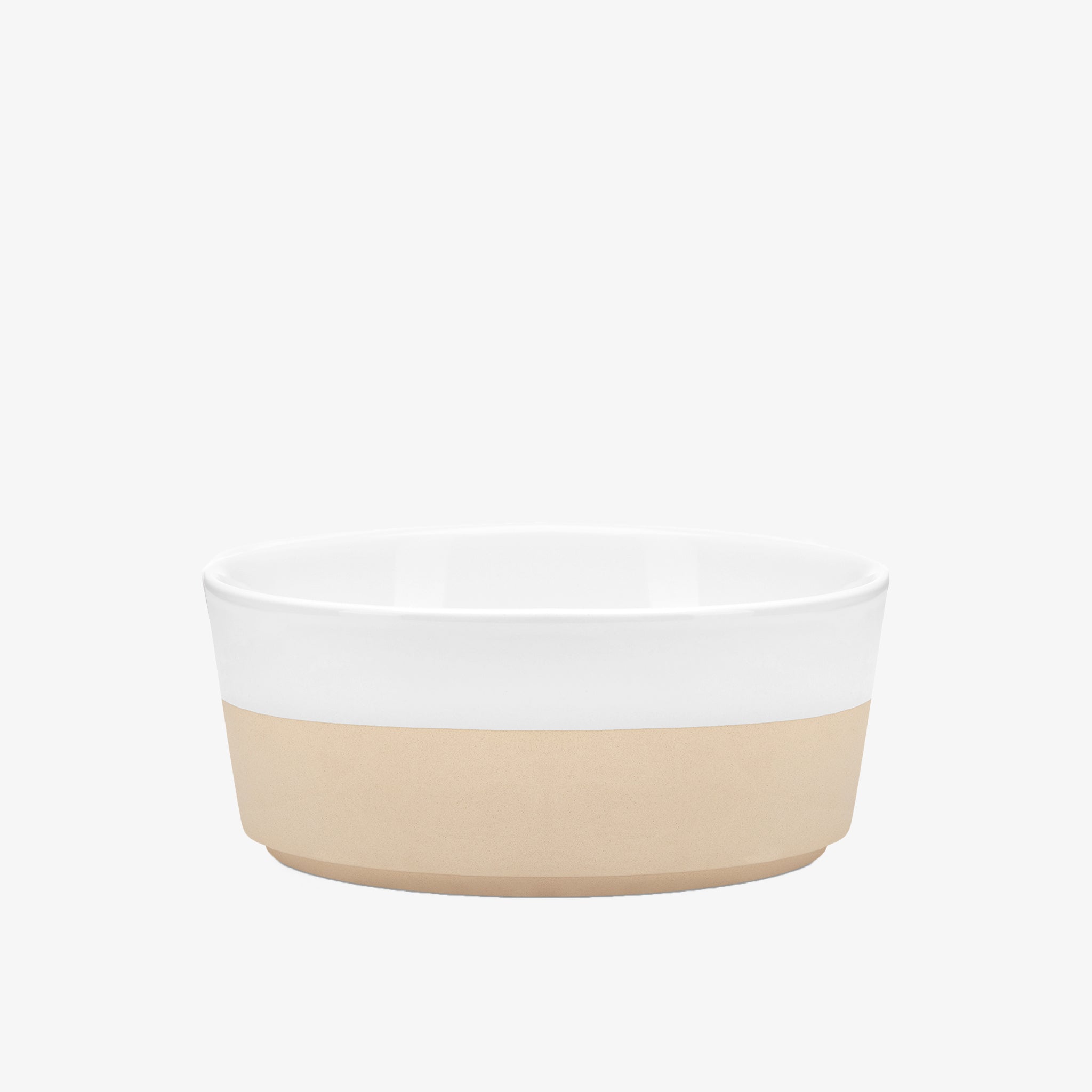 Textured Dipper Ceramic Dog Bowl
