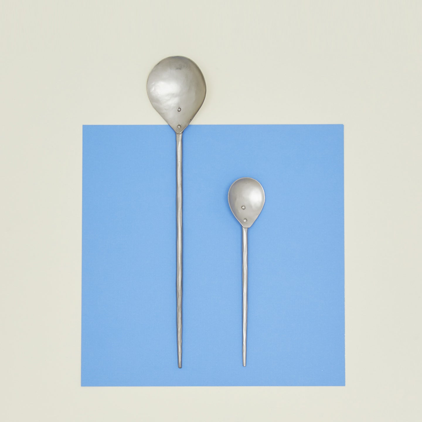 Forged Pewter Stir Spoon, Set of 2