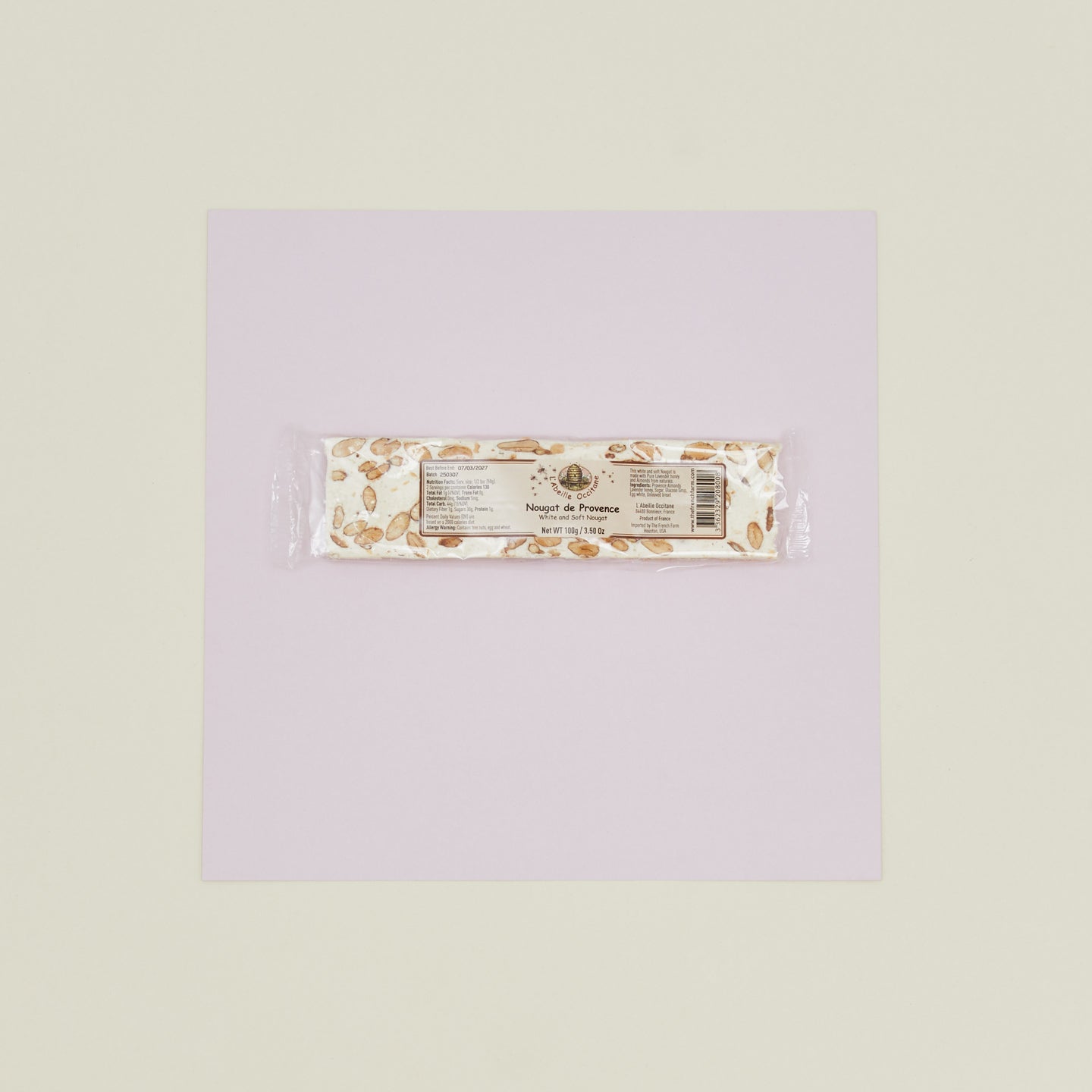 Lavender Honey Nougat Bar