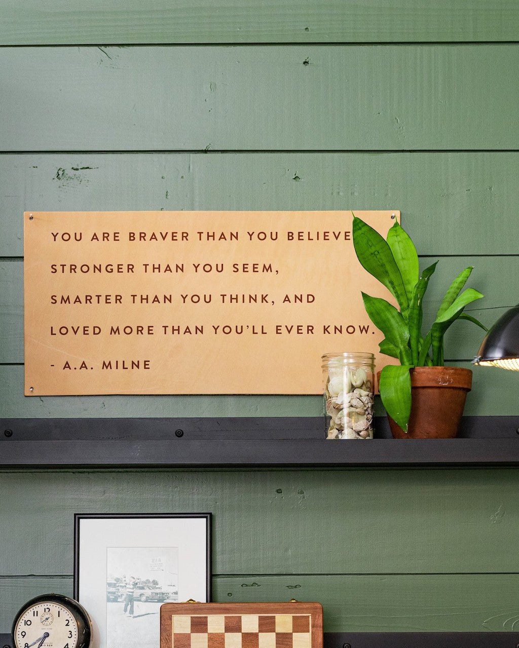 Braver than Leather Sign