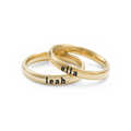 Tiny Stackable Name Ring