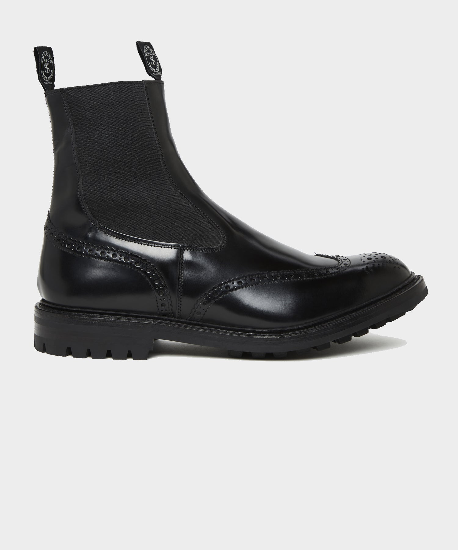 Todd Snyder x Tricker's Henry Wing Cap Chelsea Leather Boot