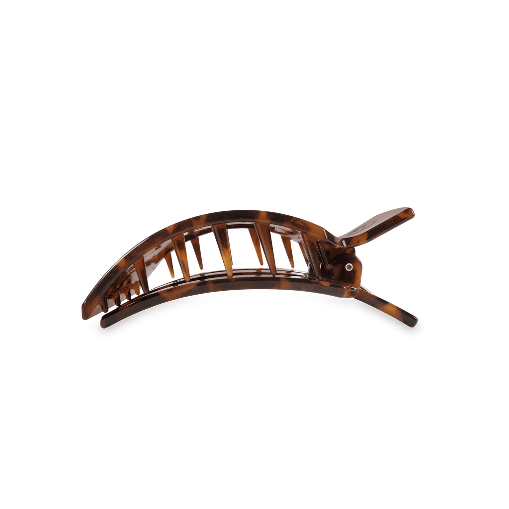 Tortoise Medium Flat Square Hair Clip