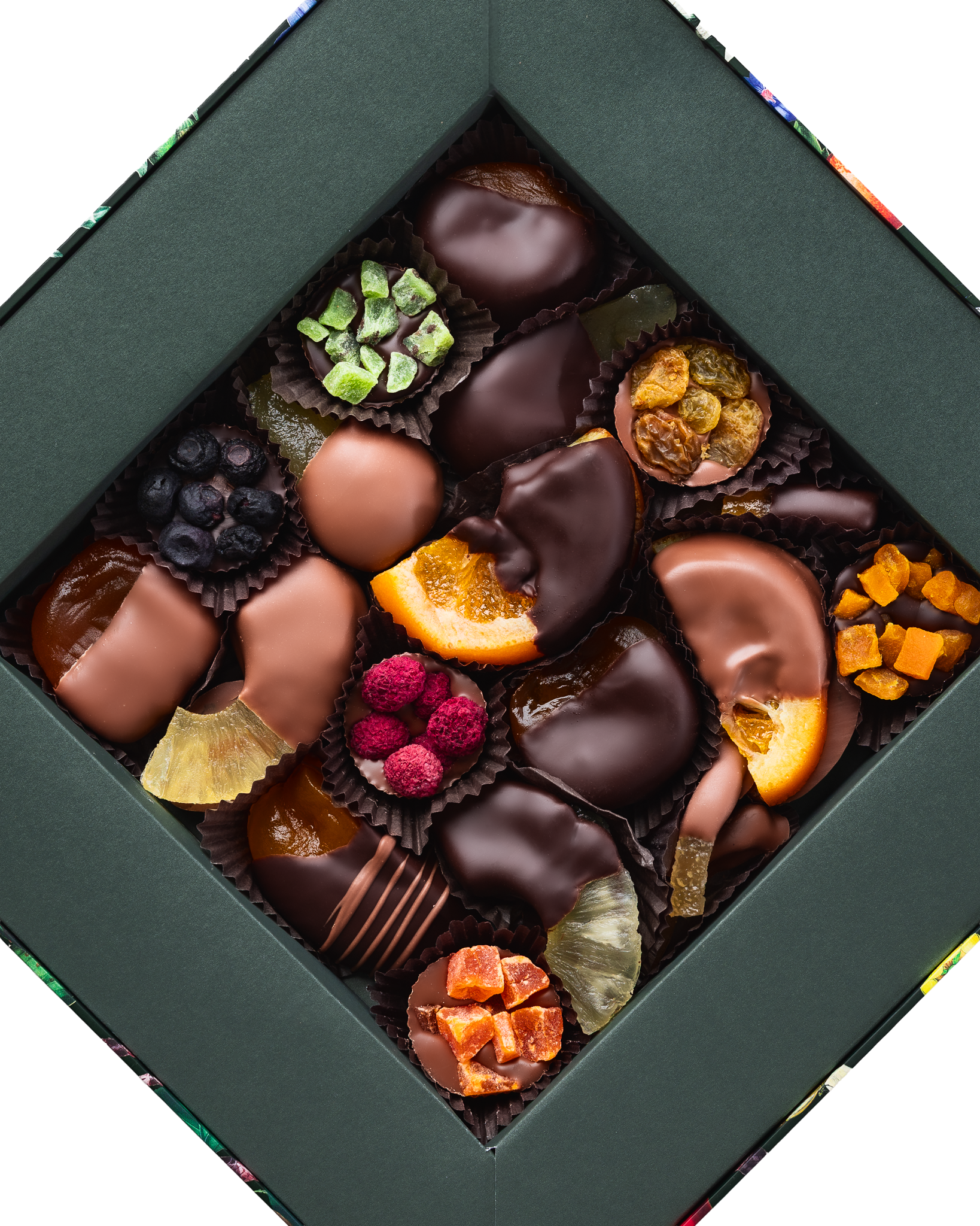 Treasures of the Orchard - Chocolate Fruit Gift Box