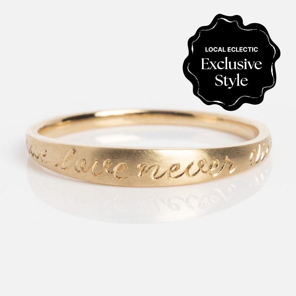 14k True Love Never Dies Band