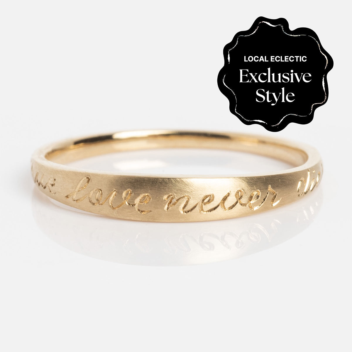14k True Love Never Dies Band