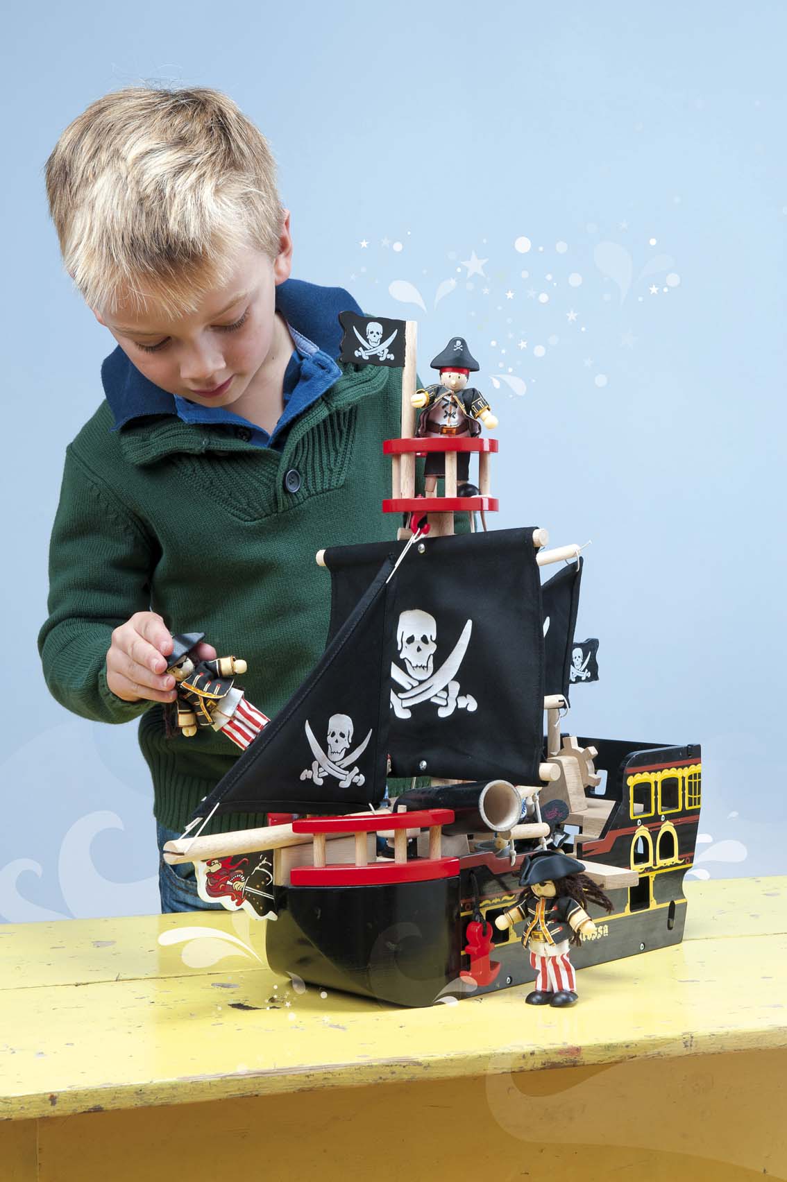 Le Toy Van Barbarossa Pirate Ship Bundle - Save £5