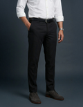 Cashmere Finish Stretch Twill Chino - Black