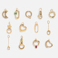 Solid Gold Charm Clip