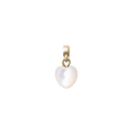 Mother of Pearl Heart Gold Charm