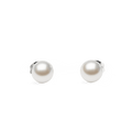 Pearl Stud Earrings Silver