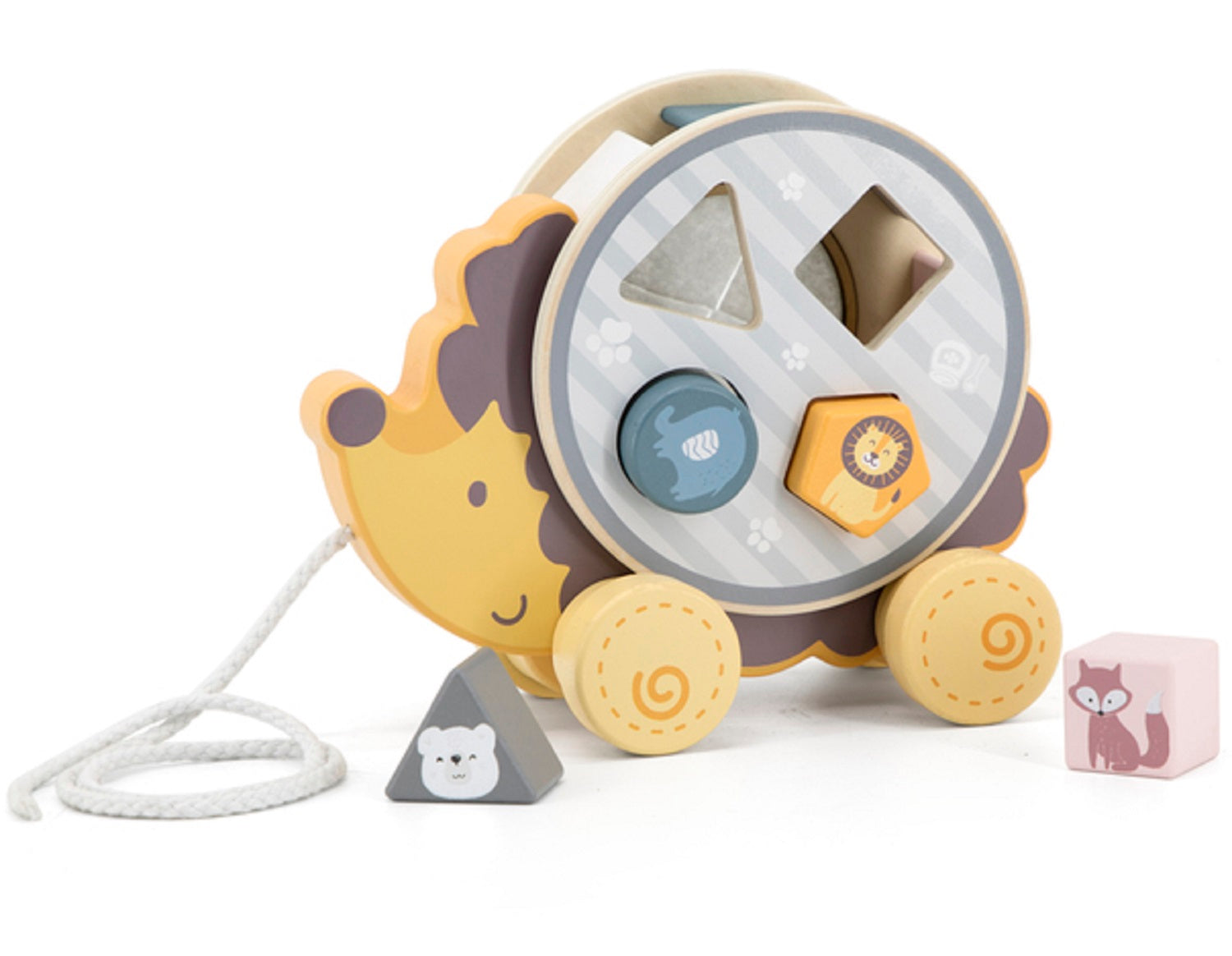 Pull Along Hedgehog Sorting Wheel