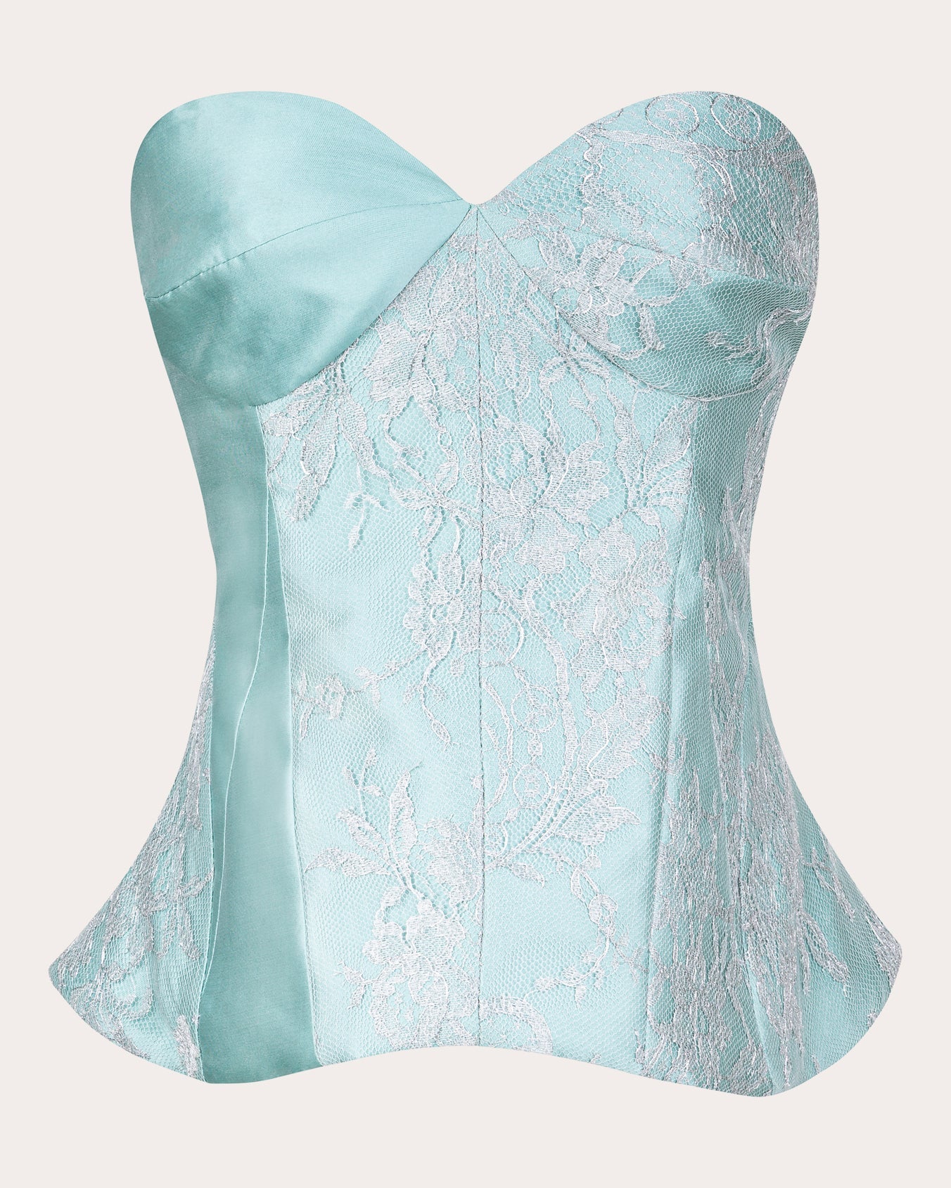 Vicky Satin Lace Bustier Top