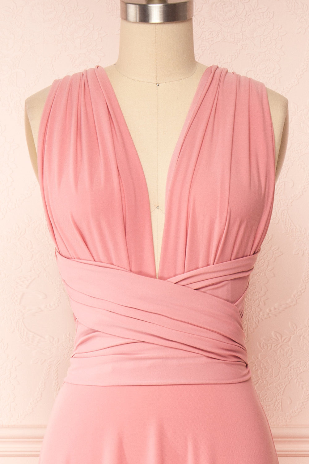 Violaine Dusty Pink | Convertible Maxi Dress