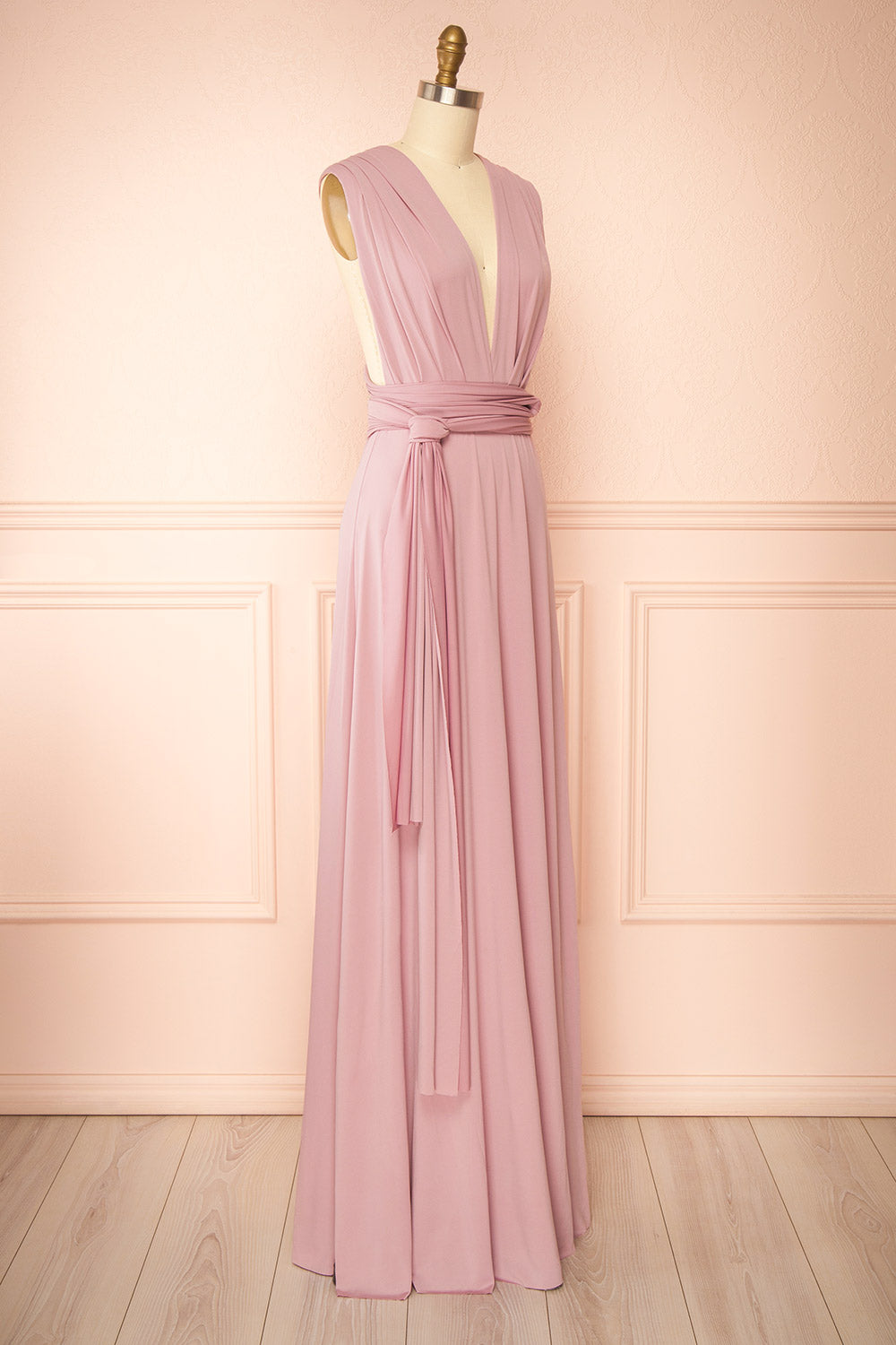 Violaine Mauve | Convertible Maxi Dress