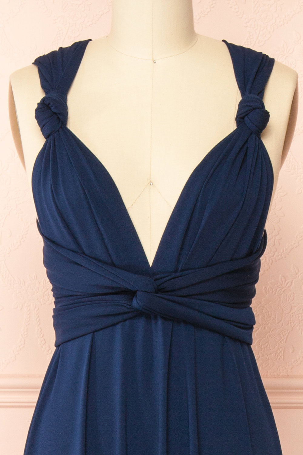 Violaine Navy | Convertible Maxi Dress