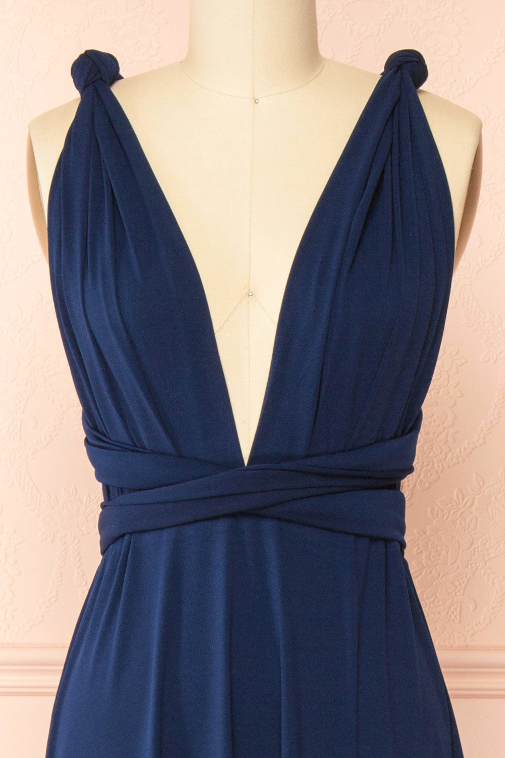 Violaine Navy | Convertible Maxi Dress