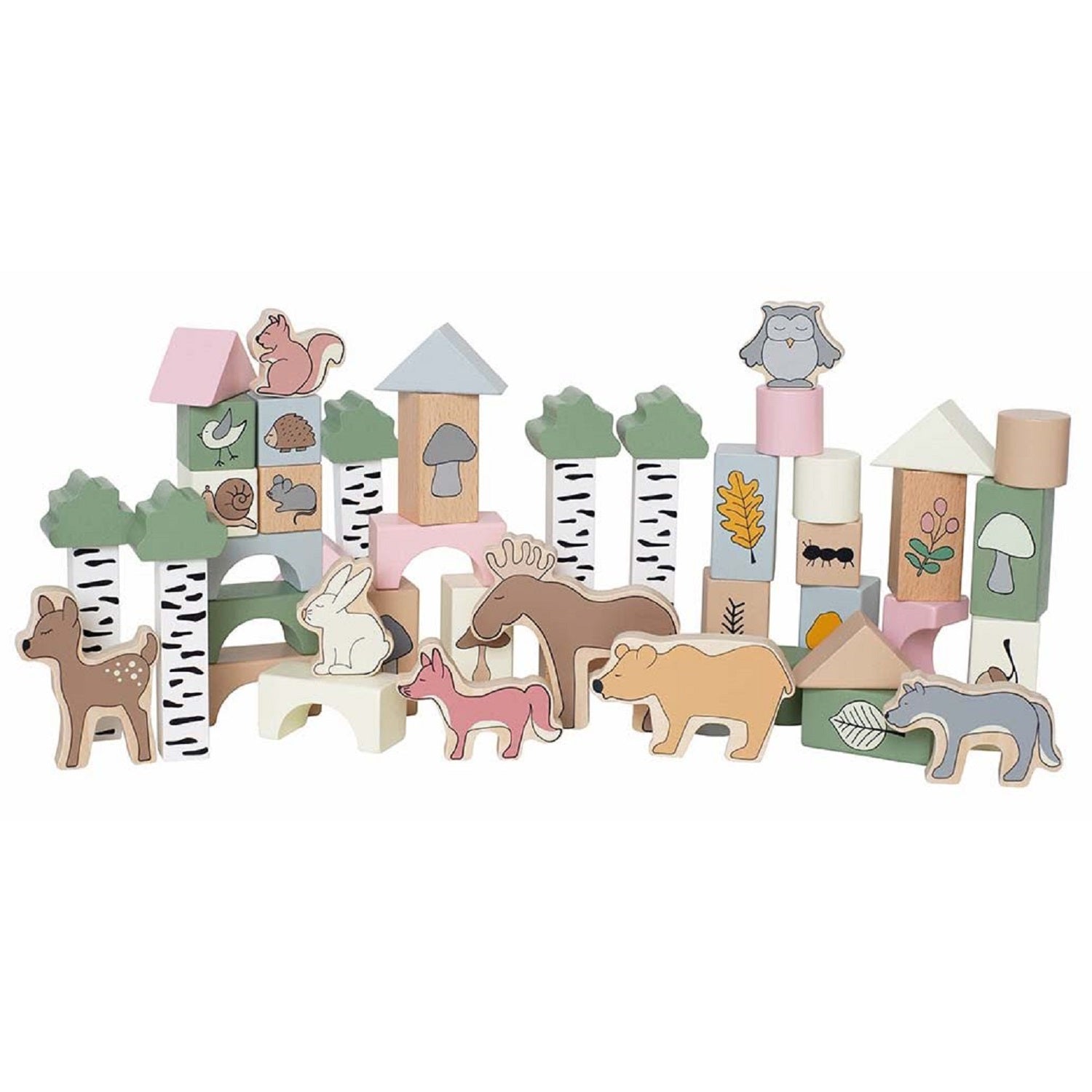 Forest Building Blocks - 50 Pieces