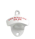 Wall Mounted Bottle Opener - White